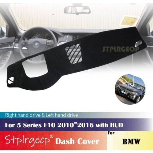 For BMW 5 Series F10 2010~2016 with HUD Anti-Slip Mat Dashboard Cover Pad Sunshade Dashmat Car Accessories 2015 2014 2013 2012