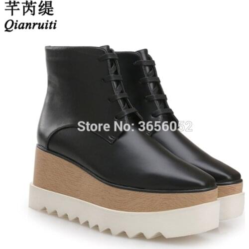 Женские ботильоны на танкетке Qianruiti China At AliExpress