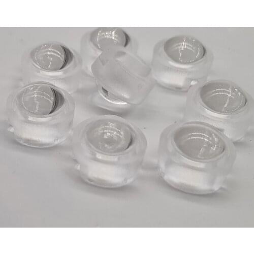 13mm 1W 3W LED mini Lens 15 30 45 60 90 100 Degree Needn't Holder Synthetical IR LED Power lenses Reflector Collimator