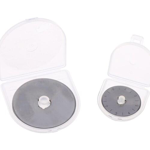 5Pcs 28/45mm Titanium Coated Rotary Cutter Blades, Perfect for Cuts Fabric, Sewing, Leather and Paper