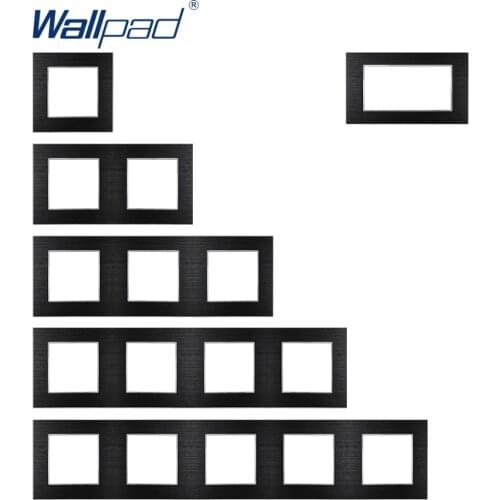 Wallpad Luxury Aluminum Alloy Panel Frame Black Hotel Panel Vertical and Horizon Frame 1 2 3 4 5 Frames Panel Only