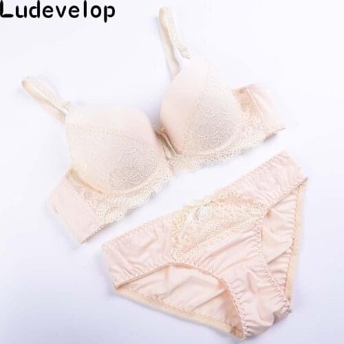 Ludevelop Brand Underwear Women Bra Set Female Sexy Seamless Bra And Panty Set Plus Size Fashion Push Up Bra Lingerie set