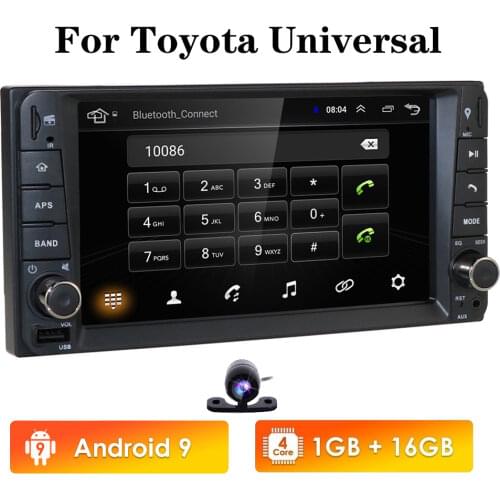 1G RAM Touch Screen Android 9.0 Universal Car GPS Navigation Radio For Toyota Camry Alphard Echo Rush Allion Auris Celica Yaris