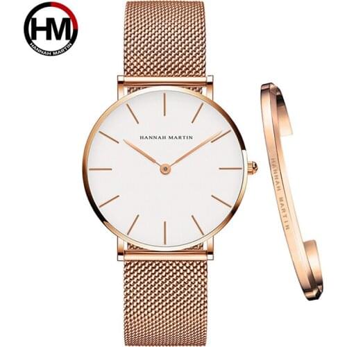 1 Set Women Watches Bracelet Luxury Watch Women Gold Quartz Rose Gold Lady Watche Dress 36 MM Dial Clock Relogio Feminino Gifts