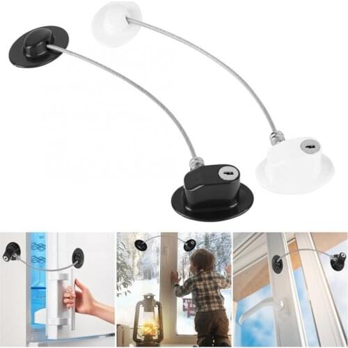 2 Color Safety Lock Protect Baby Kids Proof Cabinet Drawer Fridge Cupboard Door Practical Punch-free Safety Lock Zinc Alloy