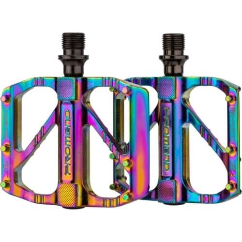 2021 Top 1 Pair Road Mountain Bike Ultralight Non-slip Flat Pedals Aluminum Alloy 3 Sealed Bearings Pedal for MTB Bicycle