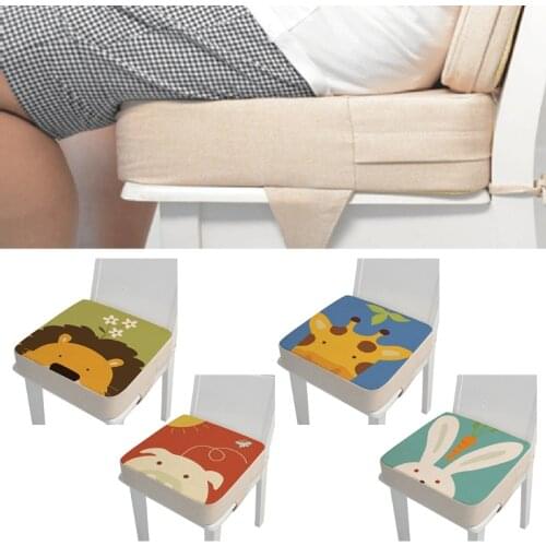 28EC Portable 40x40x10cm Child Toddler Cartoon High Chair Seat Booster Baby Infant Increasing Cushion Thick Chair Pad