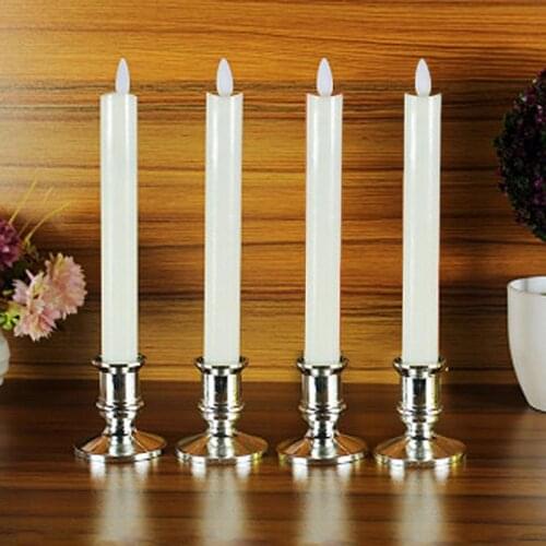 6PCS/lot Led Simulated Battery Candles Bar Restaurant Electronic Candle Lights Remote Control Led Candles for home decoration