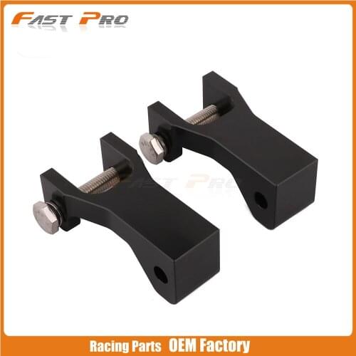 Motorcycle Aluminum Black Front Lowering Adapter Kit Adjustable For KAWASAKI KFX450R KFX 450R 450 R