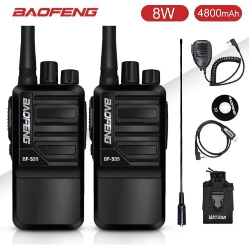 Baofeng BF-S99 Mini Two Way Ham Radio 8W 400-470MHz Walkie Talkie USB Fast Charge Portable CB Radio Update bf888s BF-888S Radios