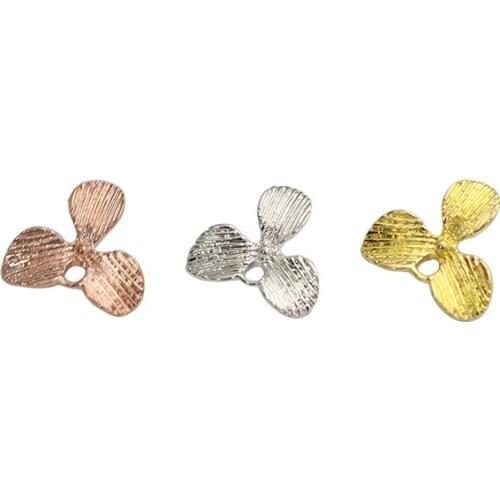 Beadsnice ID21039smt17 Brass Flower Pendant Charm Necklace Jewelry Finding Supply