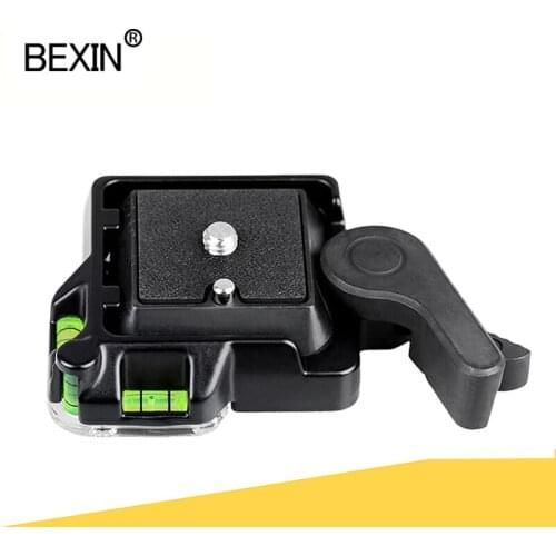 BEXIN QR40 Quick Release Plate Clamp Tripod Monopod Ball Head Adapter Plate Clamp With 1/4 3/8 Screw Plate Clamp For DSLR Camera