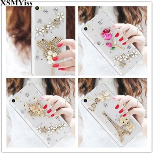 XSMYiss Luxury Bling Rhinestone Diamond Transparent Soft Phone Case For iPhone X XS MAX XR 5S 6S 7 8 PLUS Protective Case