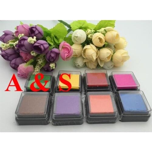 3*3*2cm Hight Quality Inkpad 8colors DIY Scrapbooking Vintage Crafts Ink pad Colorful Inkpad Stamps Sealing Decoration Stamp
