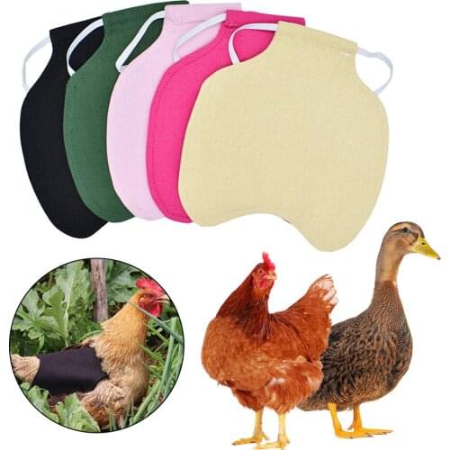 Hen Chicken Saddle Apron Pet Vest Chicken Clothes Feather Back Protector Single Strap Standard Chicken Jacket for Farm Pets