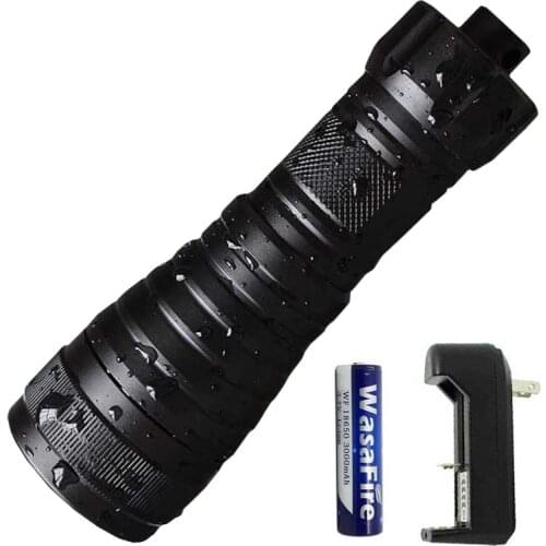 Diving Torch Underwater Scuba Flashlights XM-L2 Led Diving Flashlight Dive Torch Light Hunting Camping Lamp by 18650 Battery