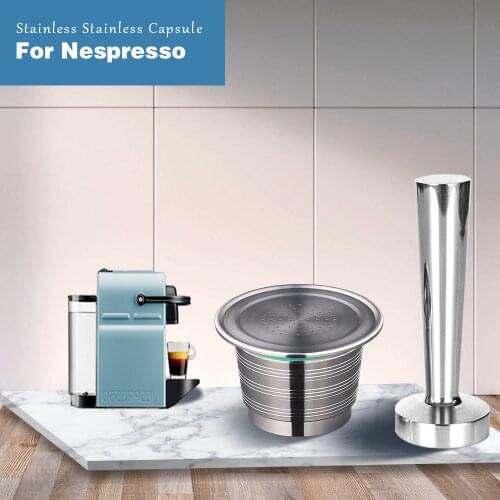 Nespresso New Coffee Tamper Stainless Steel Filling Tool Refillable Solid Espresso Coffee Capsule Pressing Nespreso Coffee Grind