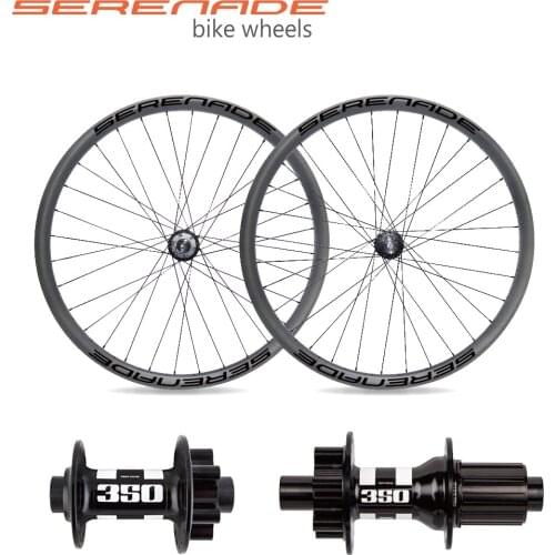 Serenadebikes DT 350 Hubs 32 Holes 37mm Wide UD Carbon Mtb Bike Wheelset 29 And 27.5 Disc Brake DH All Mountain Bicycle Wheels