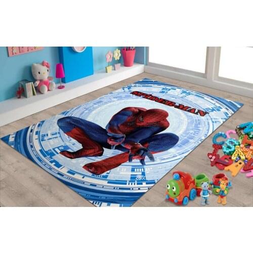 Spiderman 5 Patterned Carpet ,Non Slip Floor Carpet,Teens Carpet,Turkish Rug
