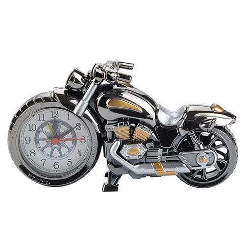 Cool Motorcycle Design Quartz Alarm Clock Time Keeper Desktop Decor Timepiece