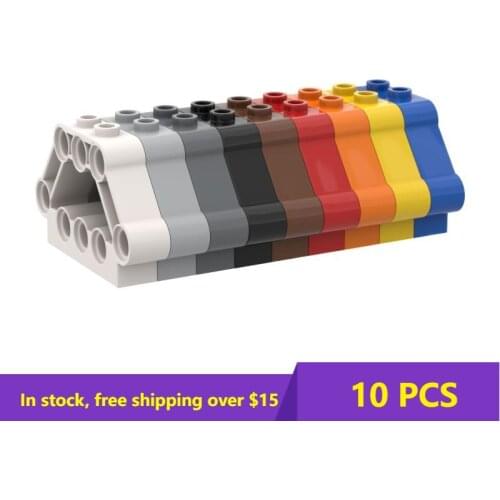 10PCS MOC Bricks 32333 5x3x1 Bolt Connection Creative Building Block Model Kids DIY High-tech Brick Parts Best Toys Gifts