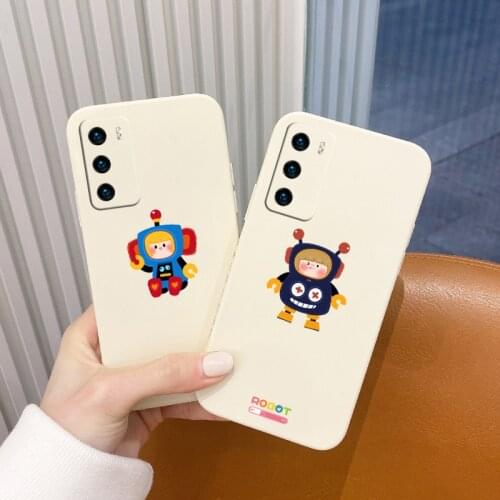 Cute Cartoon Pattern Phone Case For Huawei P40 p40lite P40pro P30 P20 Mate 40 40Pro 30 p30pro p30lite 20 Silicone Cover
