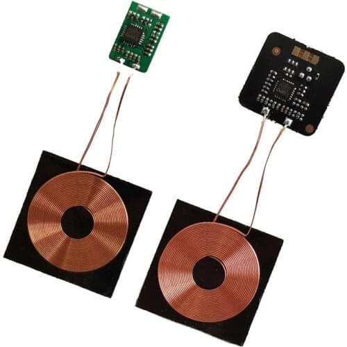 Mini Wireless Charging Receiver Module PCBA Circuit Board Small Coil QI General Modified Electronics