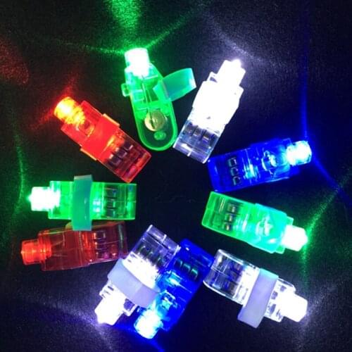 Fashion New Arrival Led Dance 20pcs/lot Flash Led Finger Light Laser Ring For Party Christmas Night Lights,flashing Children Toy
