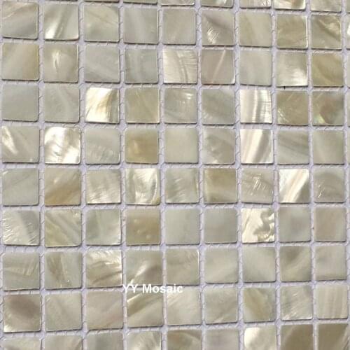Natural shell mosaic tile mother of pearl DIY kitchen wash basin shower bathroom wall sticker showroom counter backdrop decorate