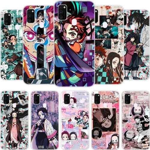 Kimetsu No Yaiba Demon Slayer Soft Case for Samsung Galaxy F41 M01 Core M02S M12 M21S M30S M31S M42 M51 M62 A6 A7 A8 Plus 2018