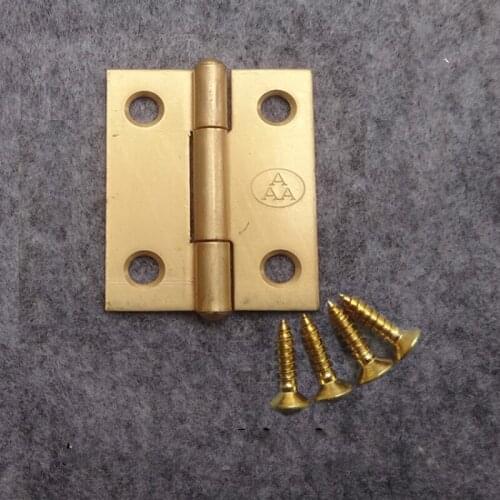 New 10pcs Furniture Box Cabinet Drawer Door Hinge copper hinge 1-2 inch