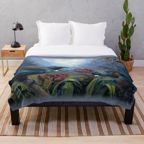 Native Tui Birds New Zealand Throw Blanket Fleece for Beds Thick Quilt Fashion Bedspread Sherpa Throw Blanket Adults Kids