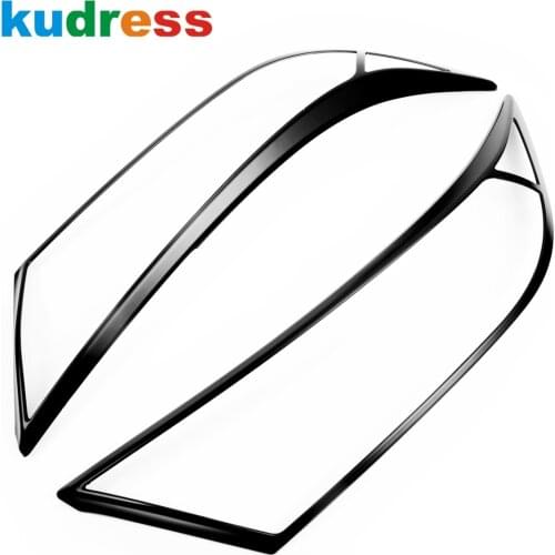For Toyota RAV4 RAV 4 2019 2020 2021 Carbon Fiber Head Light Lamp Cover Trim Front Headlight Frame Trims Car Styling Accessories