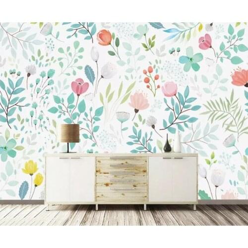 CJSIR Custom Photo 3D Wallpaper for Walls 3 D Nordic Hand-painted European Floral TV Background Bedroom Wall Paper Flooring