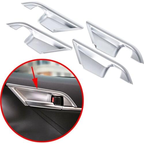 Side Door Handle Bowl Sticker Cover Trim Frame Fit For Toyota Camry 2018 2019 2020 Car Chrome Styling Accessories