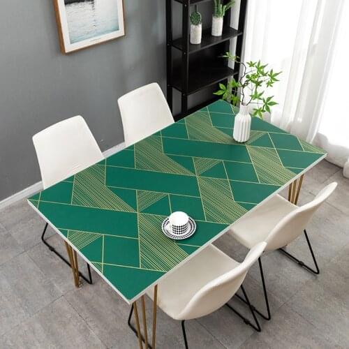 Upgraded PVC Table Cloths PVC Table Cloth Kitchen Table Cover Tea Table Mat oil-proof Cloth Soft Glass Rectangle Table Cloths