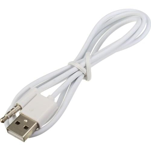 USB 2.0 Male To 3.5mm Charging Cable Jack Connector Power Supply Charger Adapter For Car Audio AUX USB HUB Power Cable Cord
