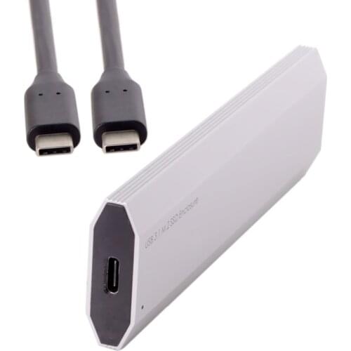 USB-C USB 3.1 Type-C 10Gbps to Nvme M-key M.2 NGFF PCI-E 2 Lane SSD Enclosure