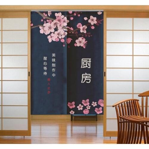 Japanese Kitchen Door Curtain Restaurant Decoration Curtain Japanese Curtain Noren for Noodle Store Kitchen Room Decoration