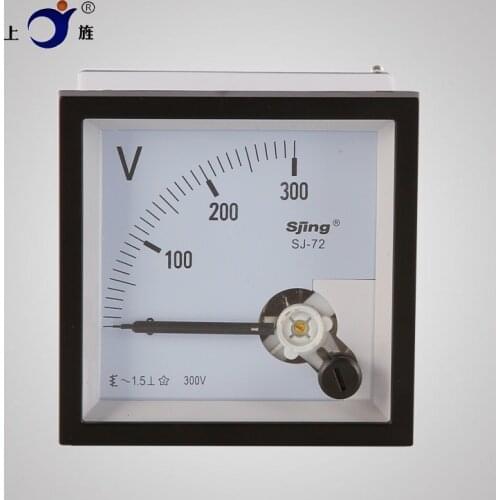 1PCS SJ-72 CP-72 SQ-72 CZ-72 AC 3V 5V 10V 15V 20V 30V 50V Class 1.5 72x72mm Range Analog Voltage Voltmeter Panel Meter