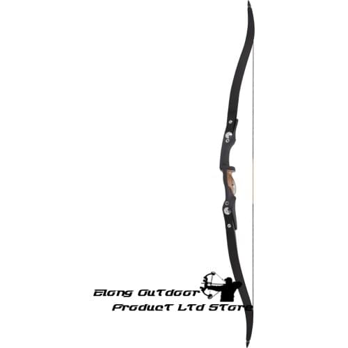 1X Recurve Bow 17" Riser ILF 60inch 20 25 30 35 40 45 50LBS Archery Bow Take Down Bows Hunting Shooting Free Shipping