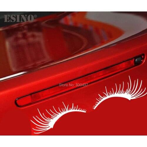20 x Car Styling New Fashion Decoration Car Accessory Funny Eyelash Eye Cilia Creative Sticker Car Whole Body Vinyl Decal