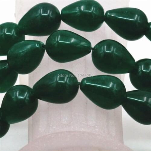 4x6 6x8 8x10 8x12 10x15mm Accessories Dark Green Malay Chalcedony Loose Beads Lucky Natural Stone DIY Jewelry Making Girls Gifts