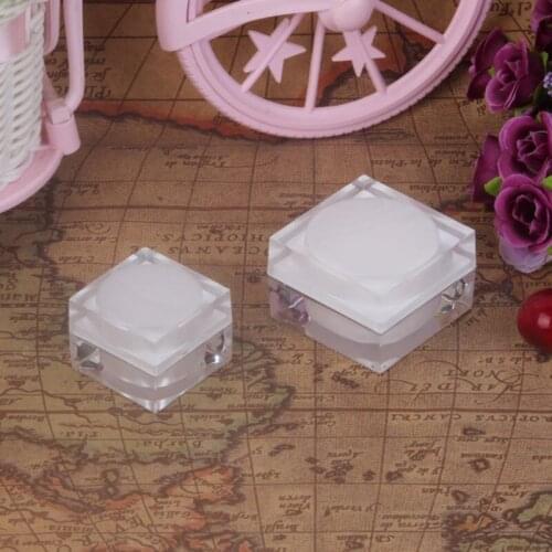 5g 10g Top Grade Clear Acrylic Empty Bottle jar Eye Gel Lipstick Sample Empty Cosmetic Containers