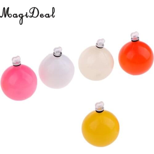 5pcs Multicolor Plastic Airlock Strike Indicator Fly Fishing Bobbers Sea Fishing Floats Tackle 2.6cm/1inch