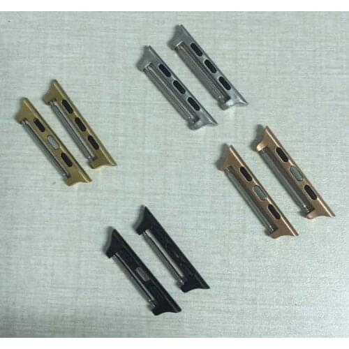 20Pcs/Lot Stainless Steel Adapter 1:1 for Apple Watch Band adapter Replacement 38mm 40mm 42mm 44mm Strap Connector Accessories