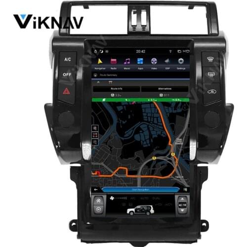 Vertical screen car multimedia player for TOYOTA Land Cruiser Prado 2014 2015 2016 2017 DVD radio player GPS navigator head unit
