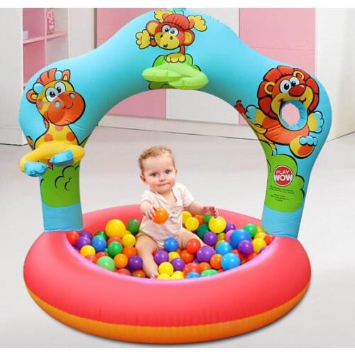 Baby Inflatable Funny Children Amusing Pitching Game Ocean Ball Pool Kids Indoor Yard Castle Wave Ball Parent-child Fun Props