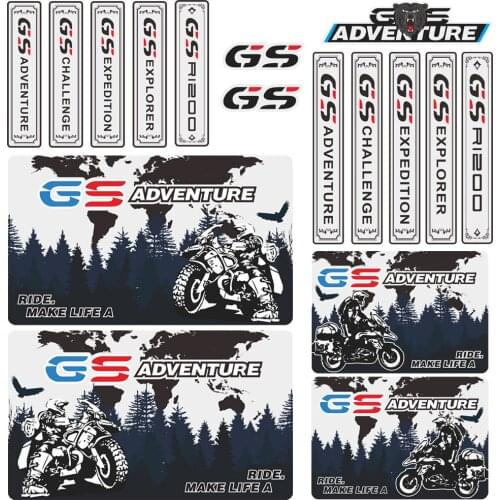 For BMW R1200GS R1200 GS ADV Motorcycle Stickers Adventure Trunk R 1200 GS gsa Tail Top Side Panniers Luggage Aluminium cases