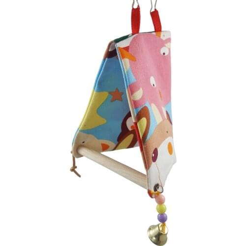 Parrot swing nest open nest parrot platform bird supplies double canvas triangle cotton nest wholesale